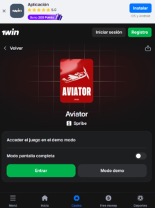 Aviator y juegos crash en 1win